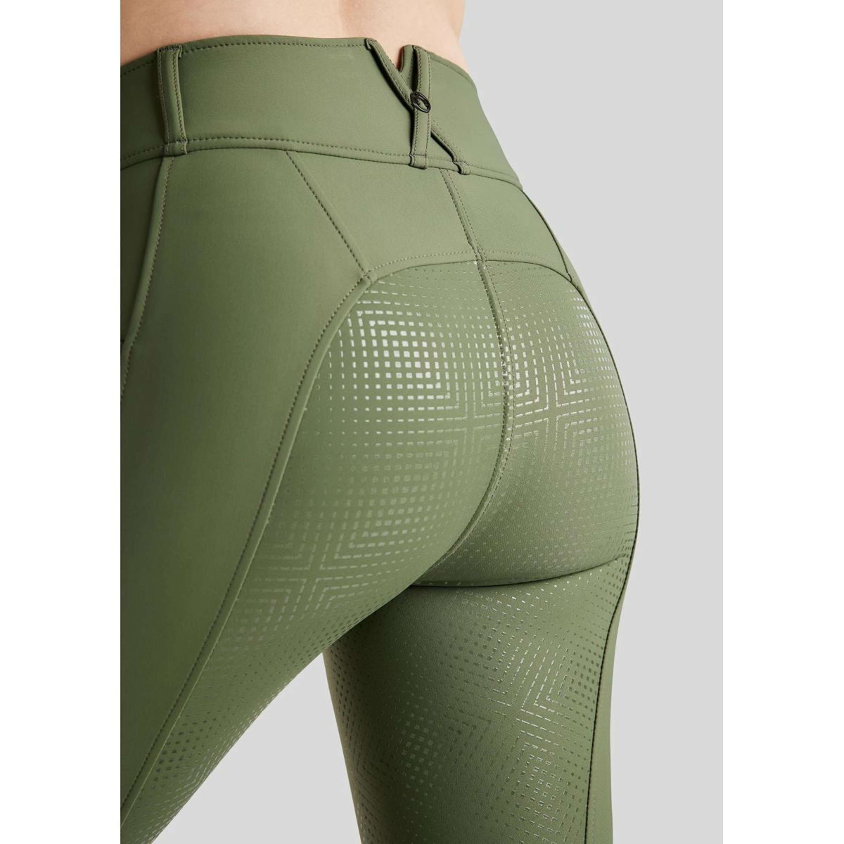 Montar Pantalon d'Équitation MoZida Full Grip Pine Green