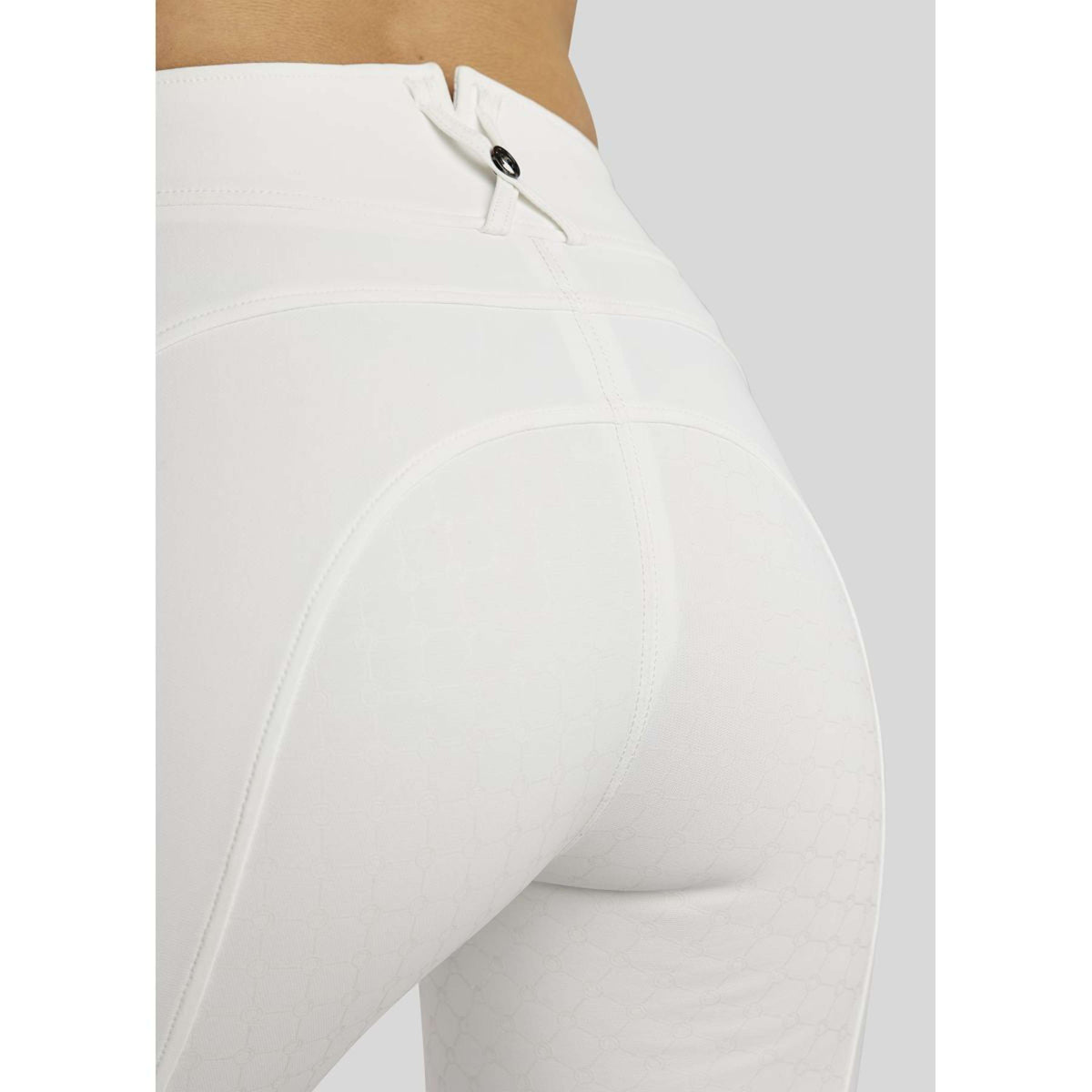 Montar Pantalon d'Équitation MoAvina Highwaist Caviar Crystal Full Grip Blanc