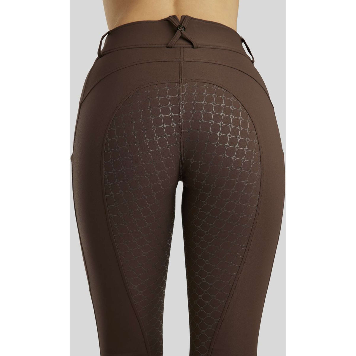 Montar Pantalon d'Équitation MoAvina Highwaist Caviar Crystal Full Grip Marron