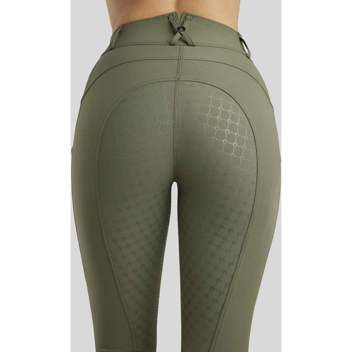 Montar Pantalon d'Équitation MoAvina Highwaist Caviar Crystal Full Grip Pine Green