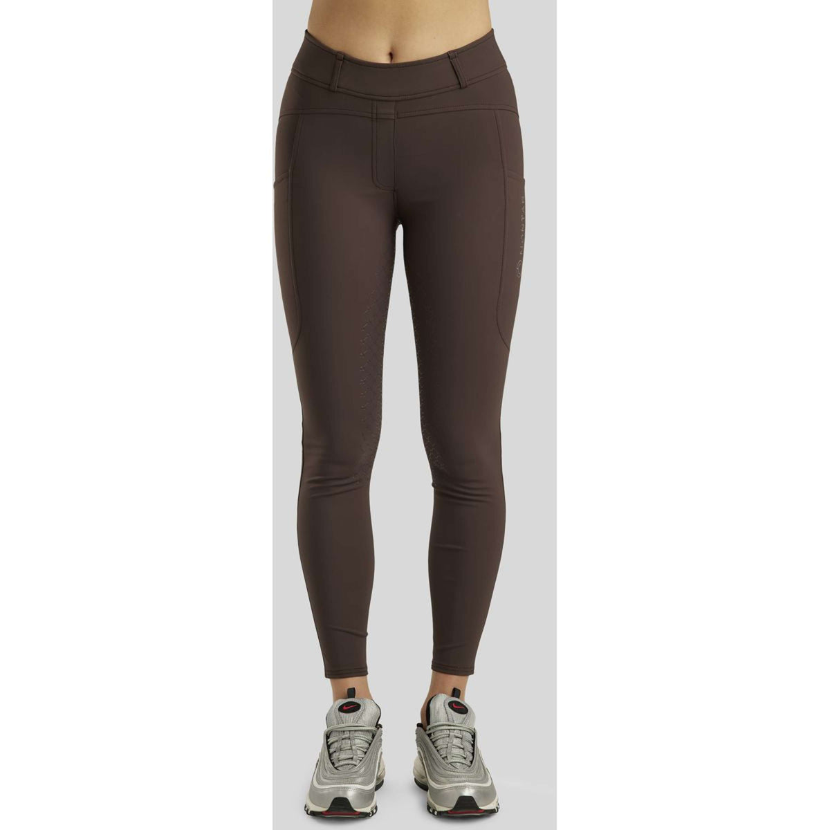 Montar Legging d'Équitation MoAvina Full Grip Marron