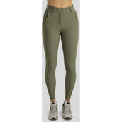 Montar Pantalon d'Équitation Briella Rosegold Crystals Highwaist Full Grip Pine Green