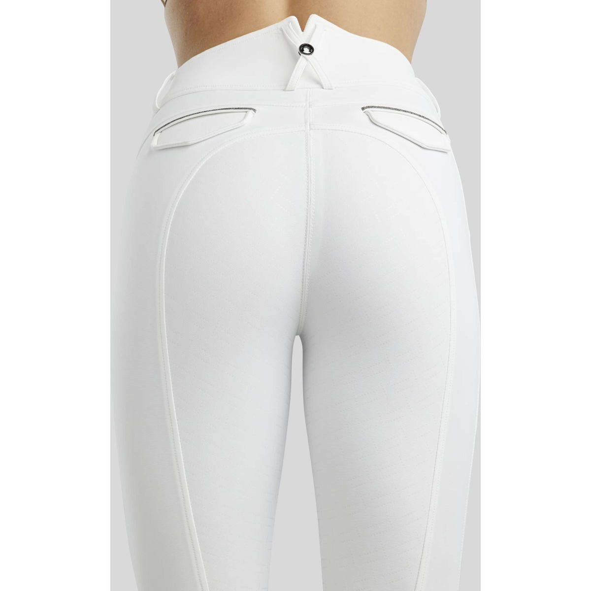 Montar Pantalon d'Équitation MoGloria Full Grip Blanc