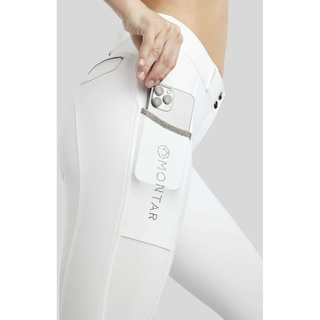 Montar Pantalon d'Équitation MoGloria Full Grip Blanc