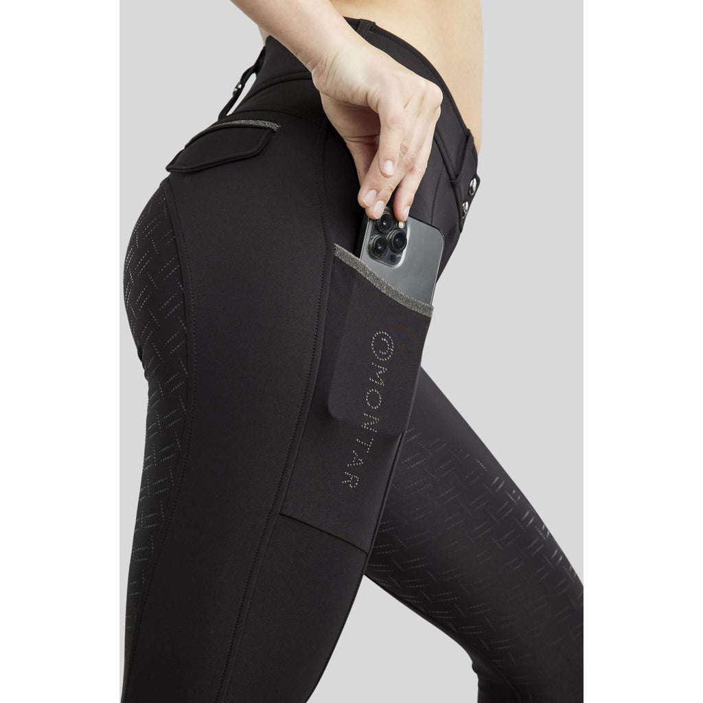 Montar Pantalon d'Équitation MoGloria Full Grip Noir
