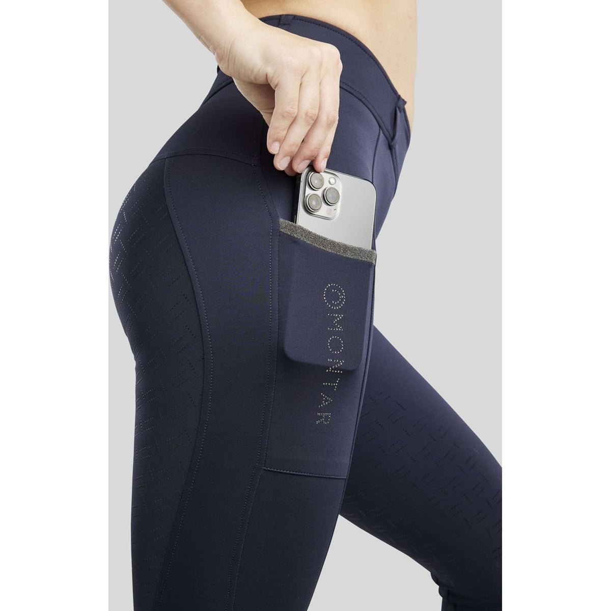 Montar Legging d'Équitation MoGloria Full Grip Marin