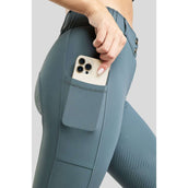 Montar Pantalon d'Équitation MoZuna Gun Metal Crystals Full Grip Dark Slate