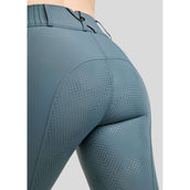 Montar Pantalon d'Équitation MoZuna Gun Metal Crystals Full Grip Dark Slate