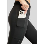 Montar Legging d'Équitation MoZuna Gun Metal Crystals Full Grip Noir