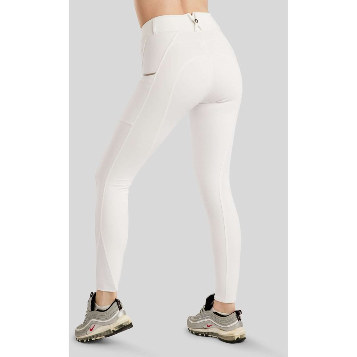Montar Pantalon d'Équitation MoLila Champagne Crystals Full Grip Blanc
