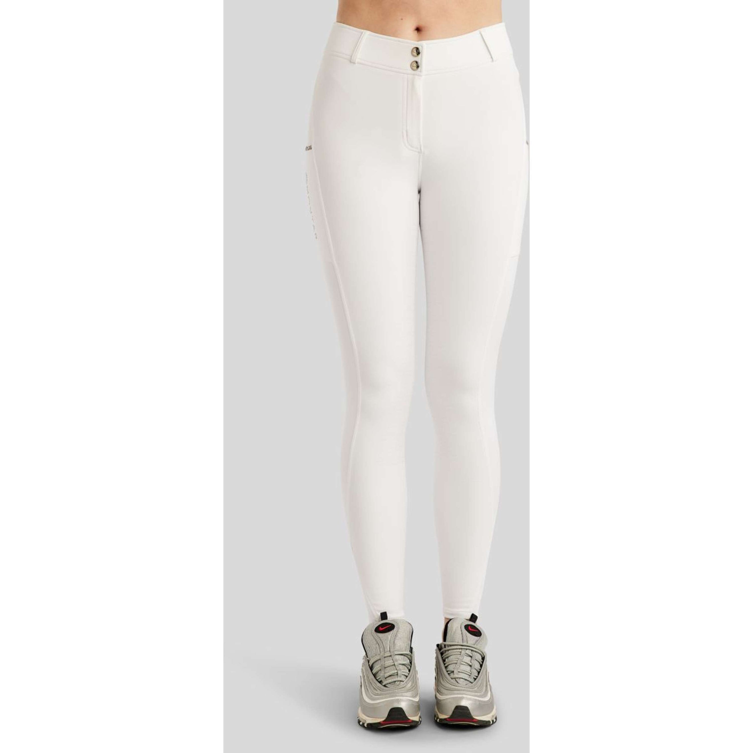 Montar Pantalon d'Équitation MoLila Champagne Crystals Full Grip Blanc Montar Pantalon d'Équitation MoLila Champagne Crystals Full Grip Blanc