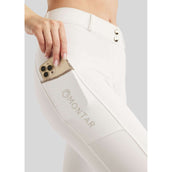 Montar Pantalon d'Équitation MoLila Champagne Crystals Full Grip Blanc