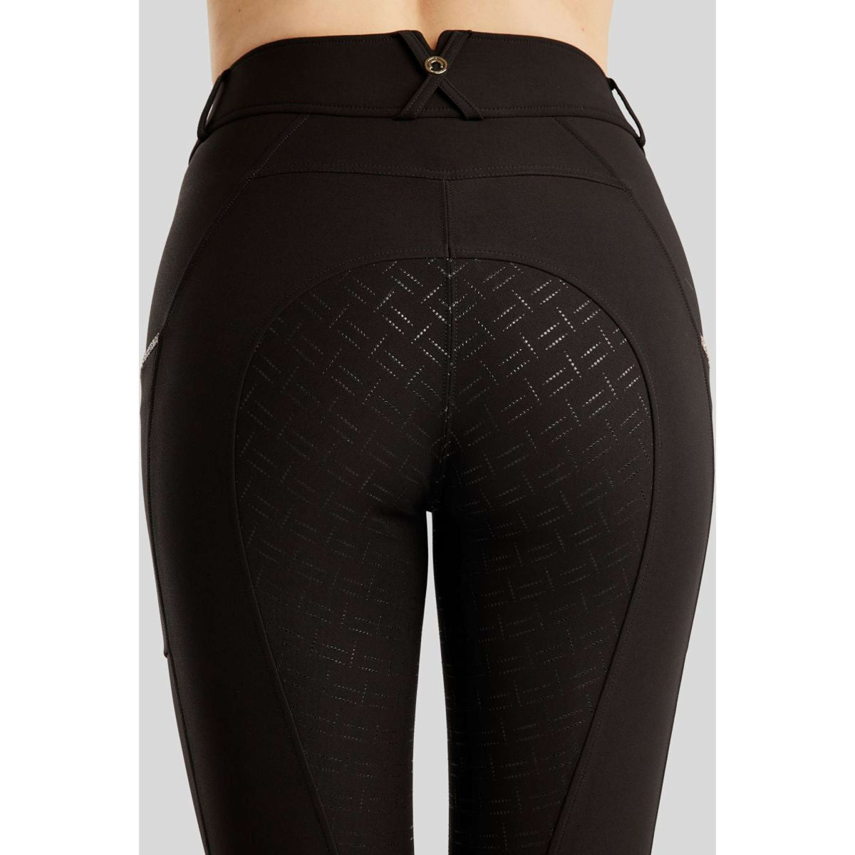 Montar Pantalon d'Équitation MoLila Champagne Crystals Full Grip Noir
