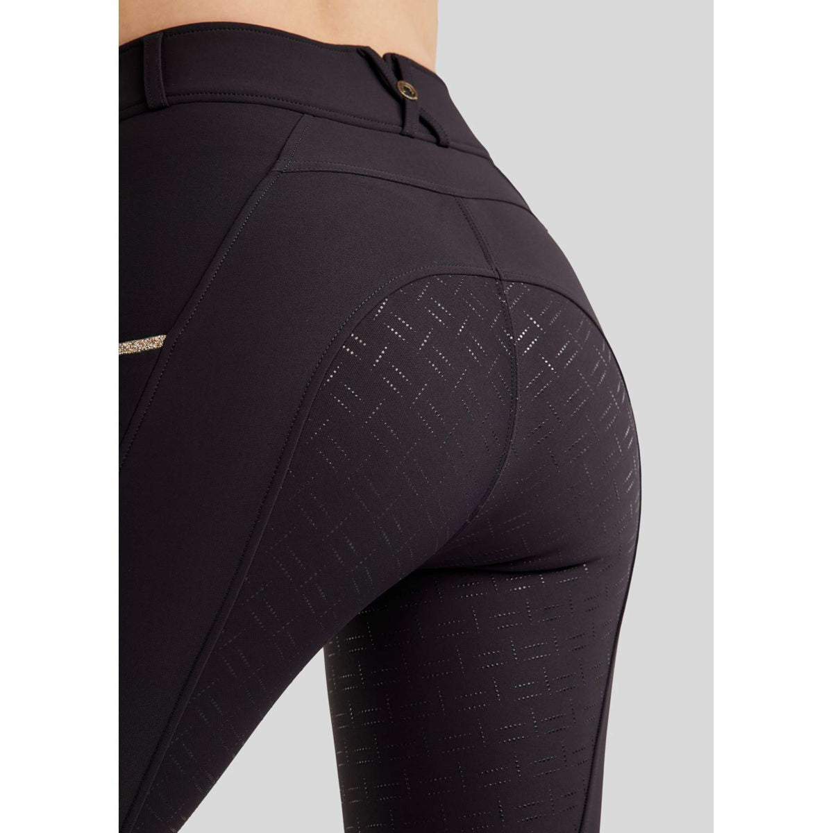 Montar Pantalon d'Équitation MoLila Champagne Crystals Full Grip Marin