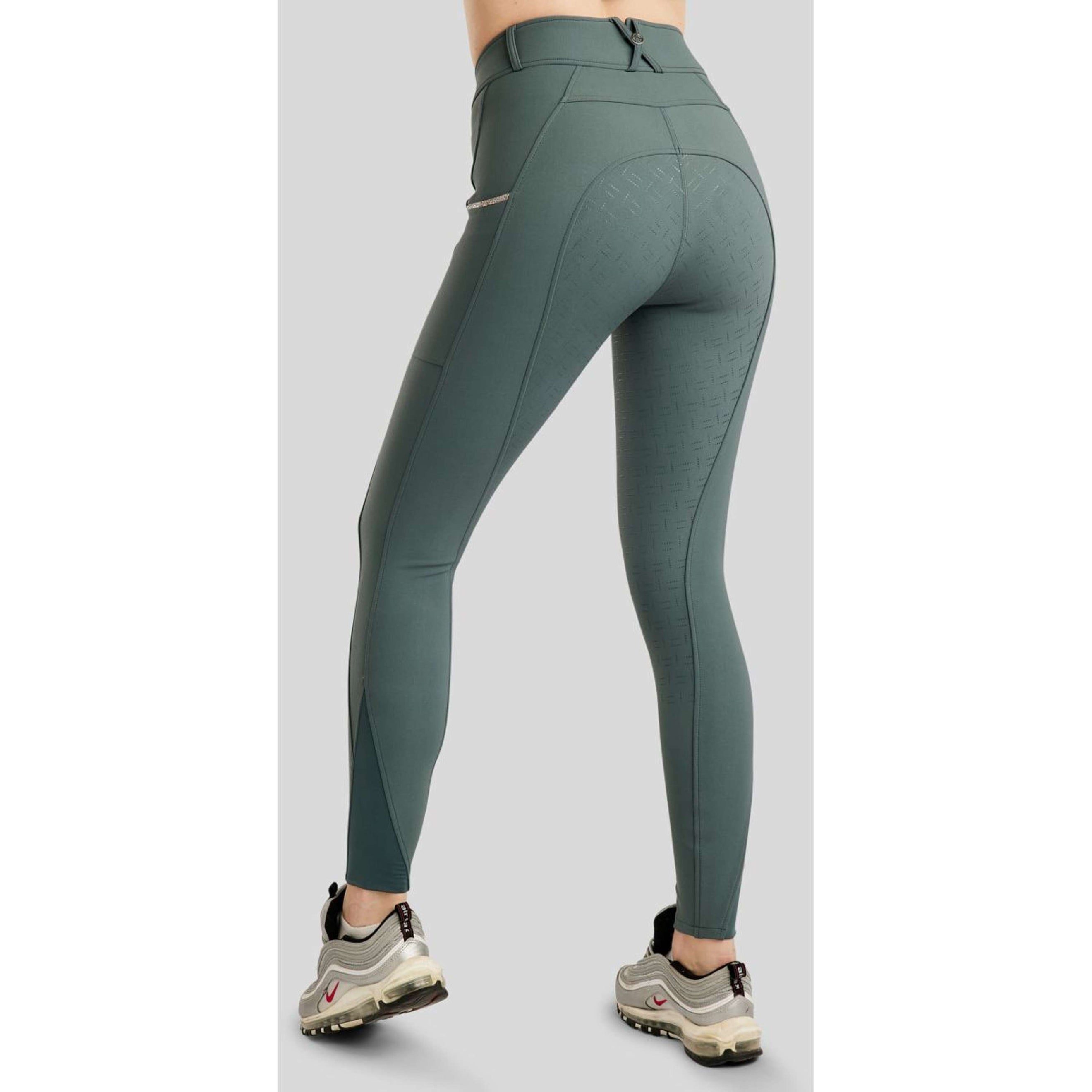 Montar Pantalon d'Équitation MoLila Champagne Crystals Full Grip Jade