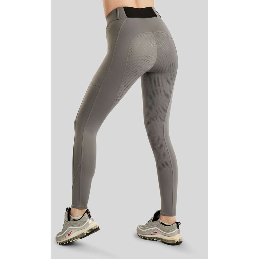 Montar Legging d'Équitation MoZike Refined Full Grip Gris