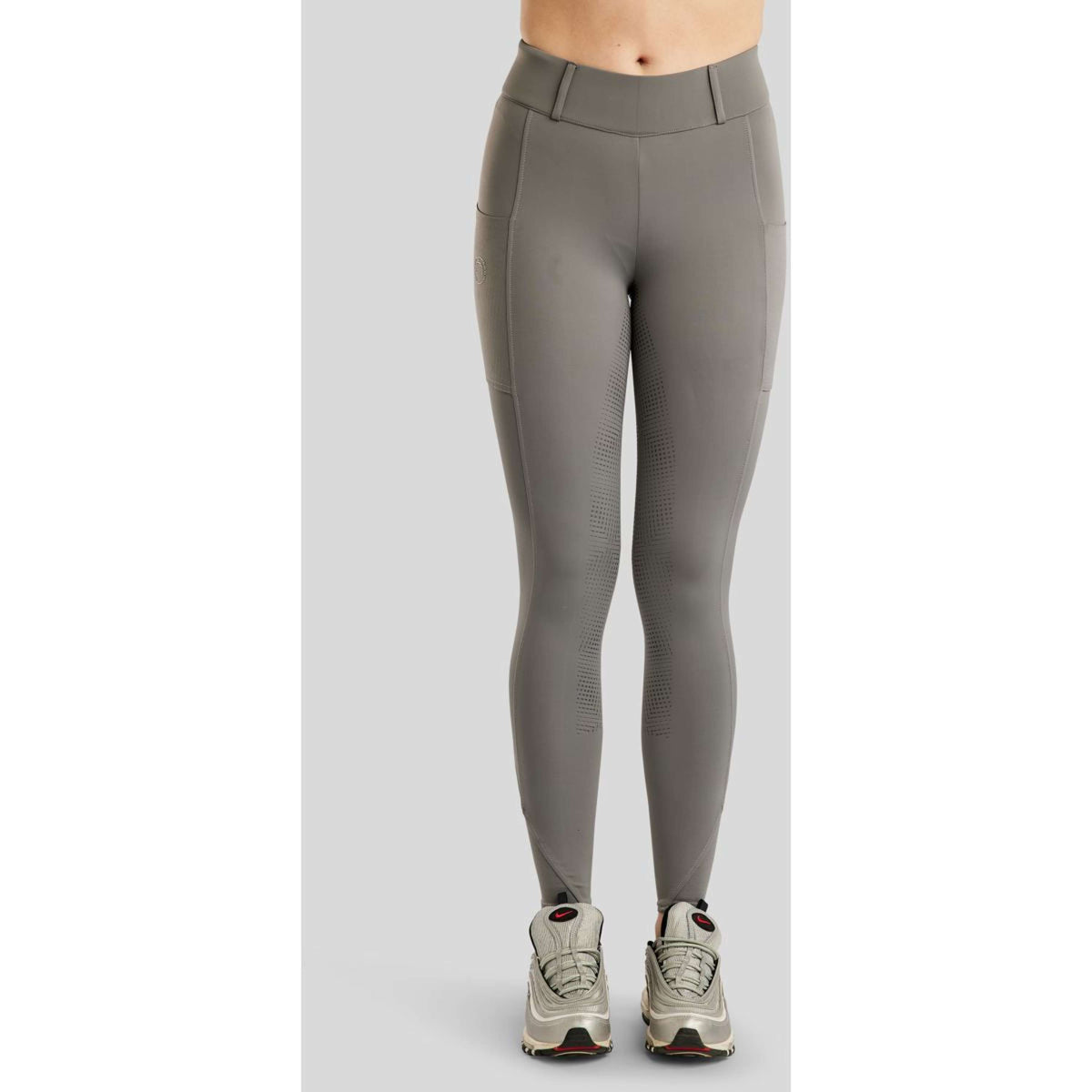 Montar Legging d'Équitation MoZike Refined Full Grip Gris
