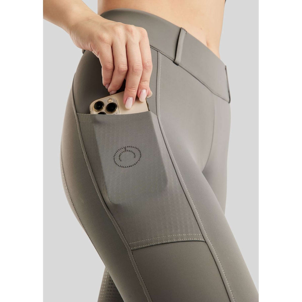 Montar Legging d'Équitation MoZike Refined Full Grip Gris
