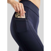 Montar Legging d'Équitation MoPearl Pintuck Full Grip Marin