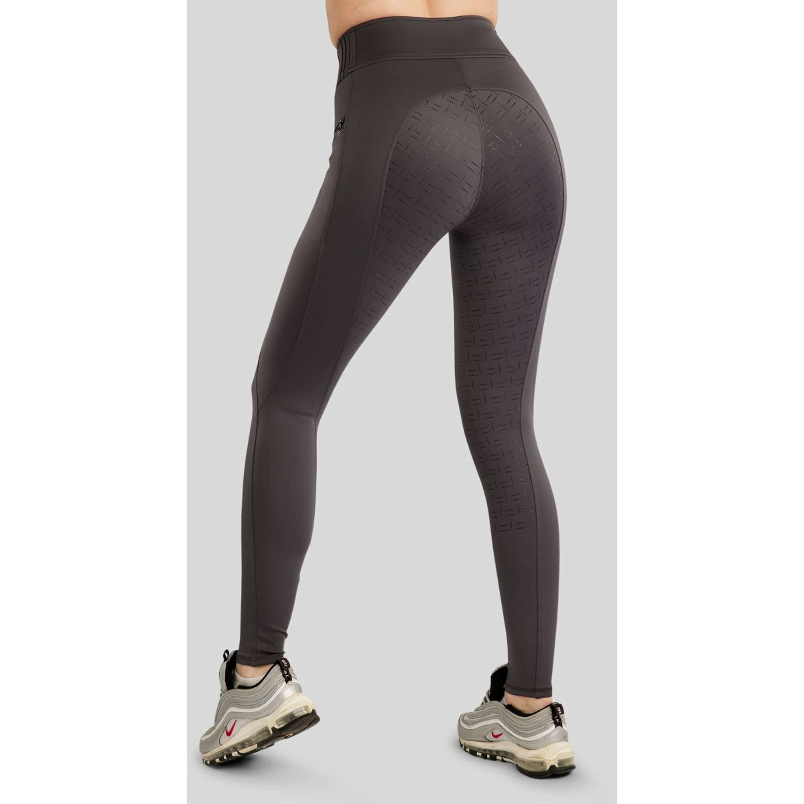 Montar Legging d'Équitation MoPearl Pintuck Full Grip Slate Grey