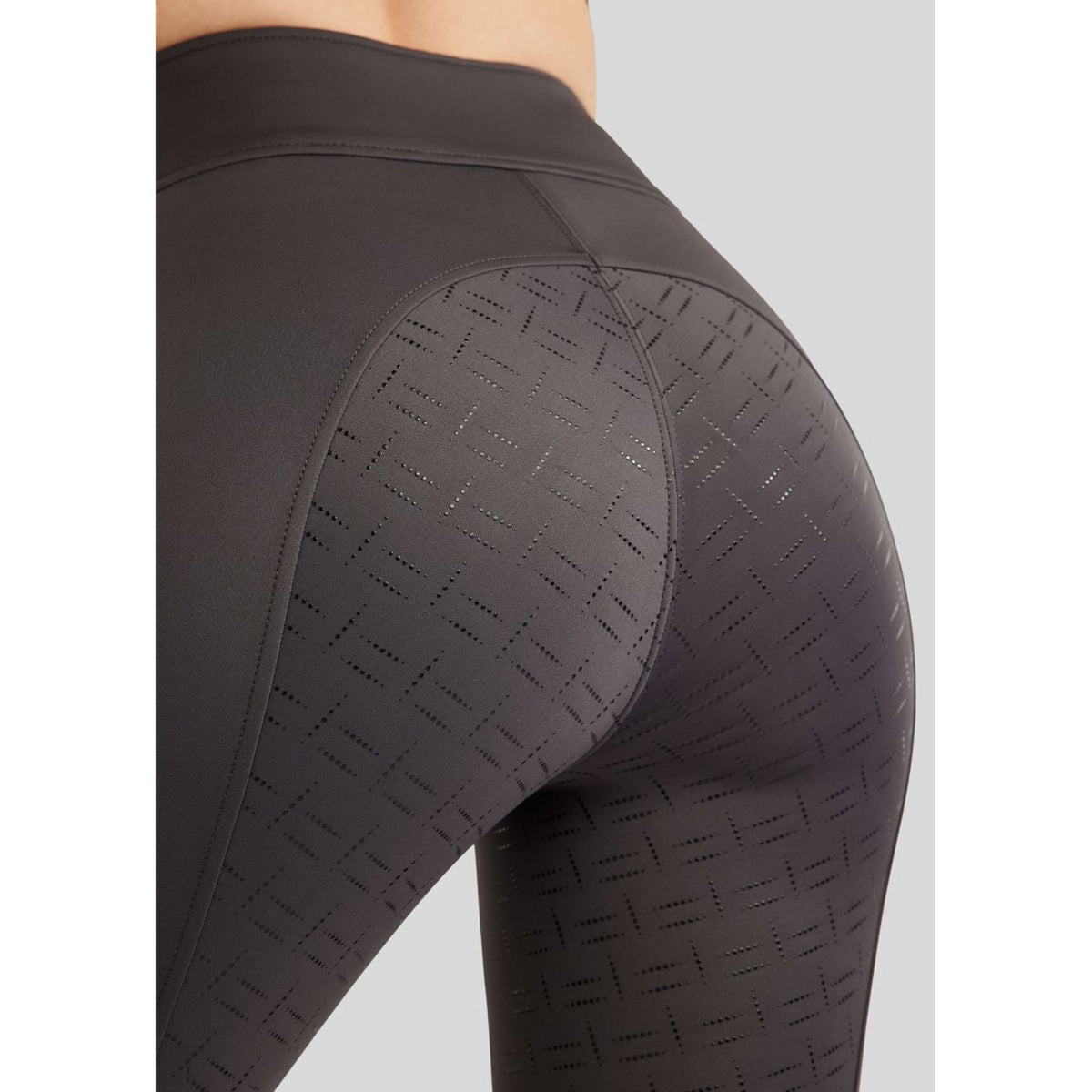 Montar Legging d'Équitation MoPearl Pintuck Full Grip Slate Grey
