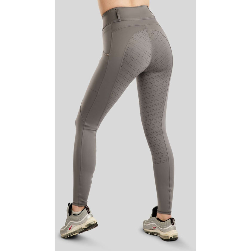 Montar Legging d'Équitation MoLila Champagne Crystals Full Grip Gris Montar Legging d'Équitation MoLila Champagne Crystals Full Grip Gris
