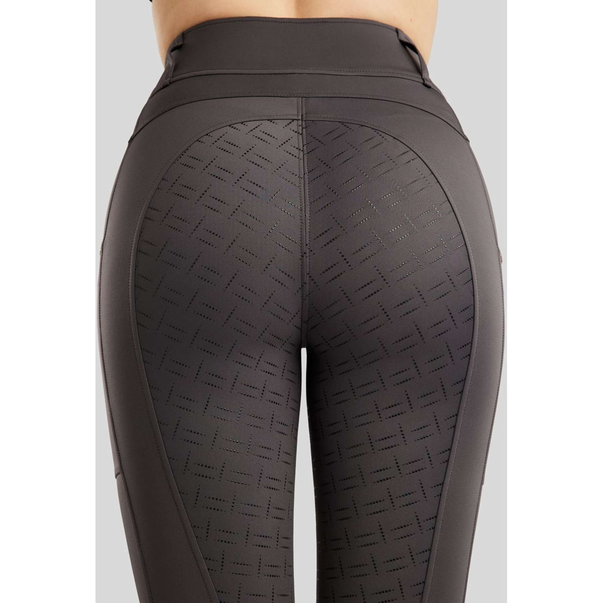 Montar Legging d'Équitation MoLila Champagne Crystals Full Grip Slate Grey