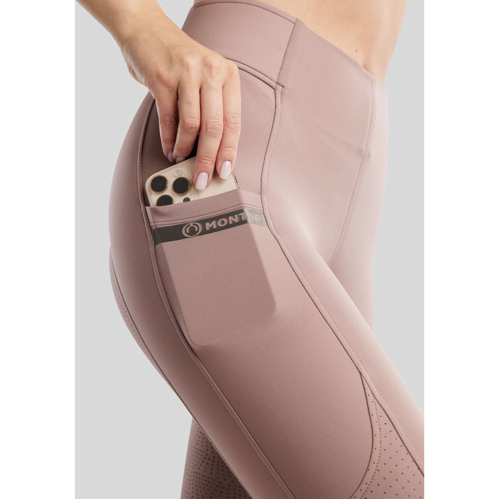 Montar Legging d'Équitation MoTilley Full Grip Blush