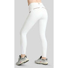 Montar Pantalon d'Équitation MoVeronica Golden Quartz Full Grip Blanc