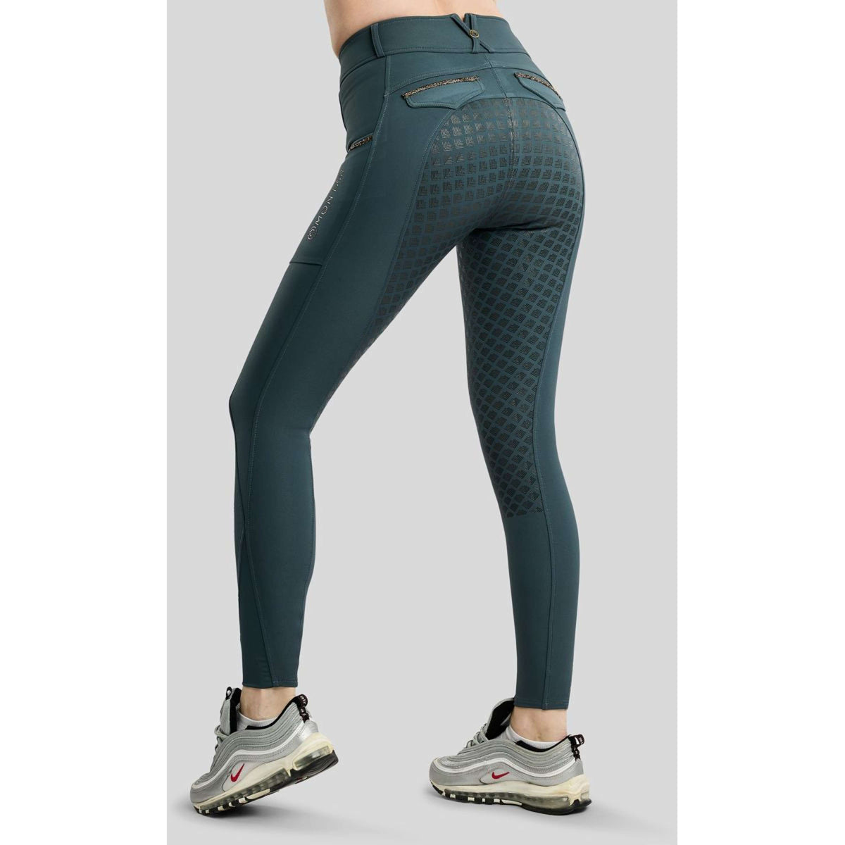 Montar Pantalon d'Équitation MoVeronica Golden Quartz Full Grip Dark Slate