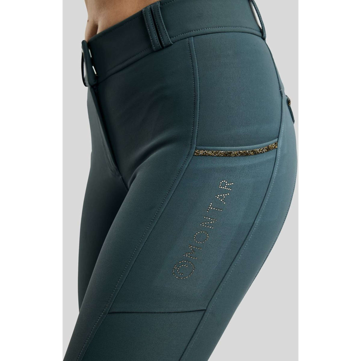 Montar Pantalon d'Équitation MoVeronica Golden Quartz Full Grip Dark Slate