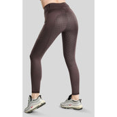 Montar Leggings d'équitation Thermo MoVeronica Golden Quartz Full Grip Black Peony