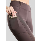 Montar Leggings d'équitation Thermo MoVeronica Golden Quartz Full Grip Black Peony