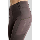 Montar Leggings d'équitation Thermo MoVeronica Golden Quartz Full Grip Black Peony
