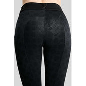 Montar Leggings d'équitation Thermo MoLeia Lumber Check All Over Printed Full Grip Noir