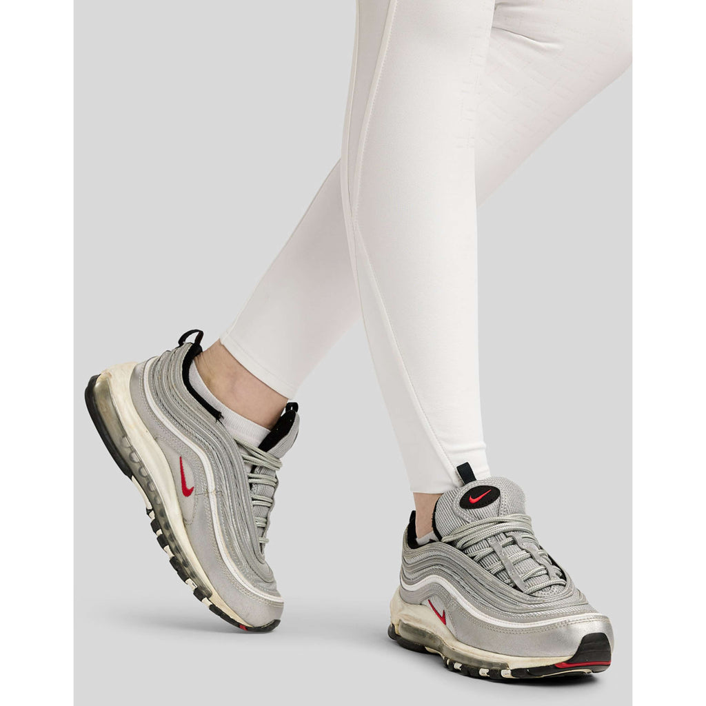 Montar Pantalon d'Équitation MoMaisy Full Grip Blanc