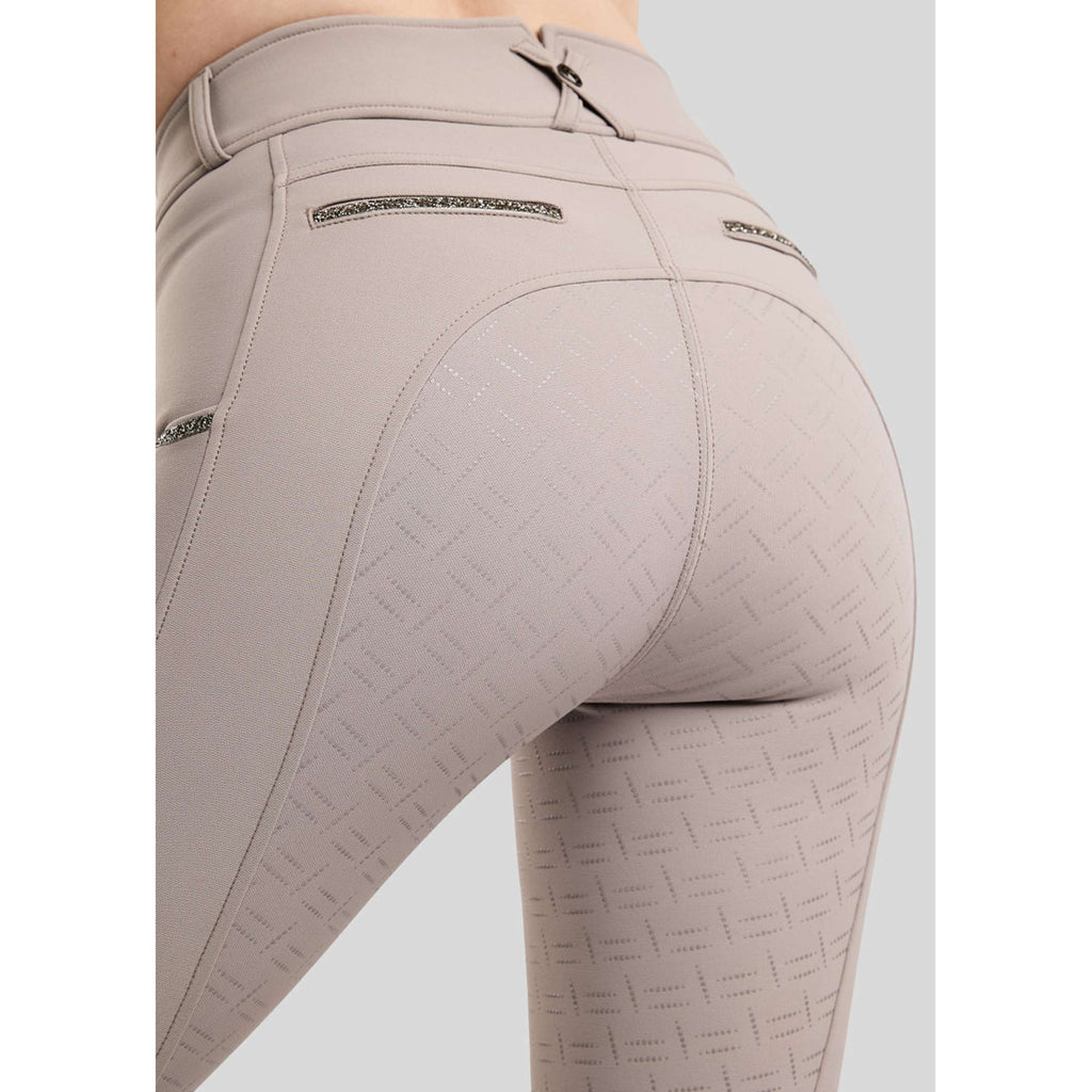 Montar Pantalon d'Équitation MoMaisy Full Grip Pearl Grey