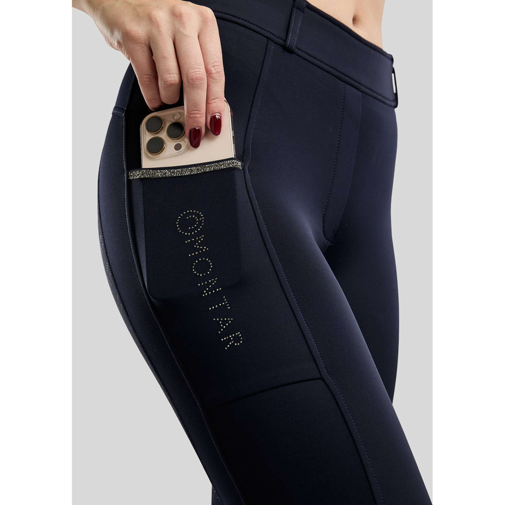 Montar Legging d'Équitation MoMaisy Full Grip Marine