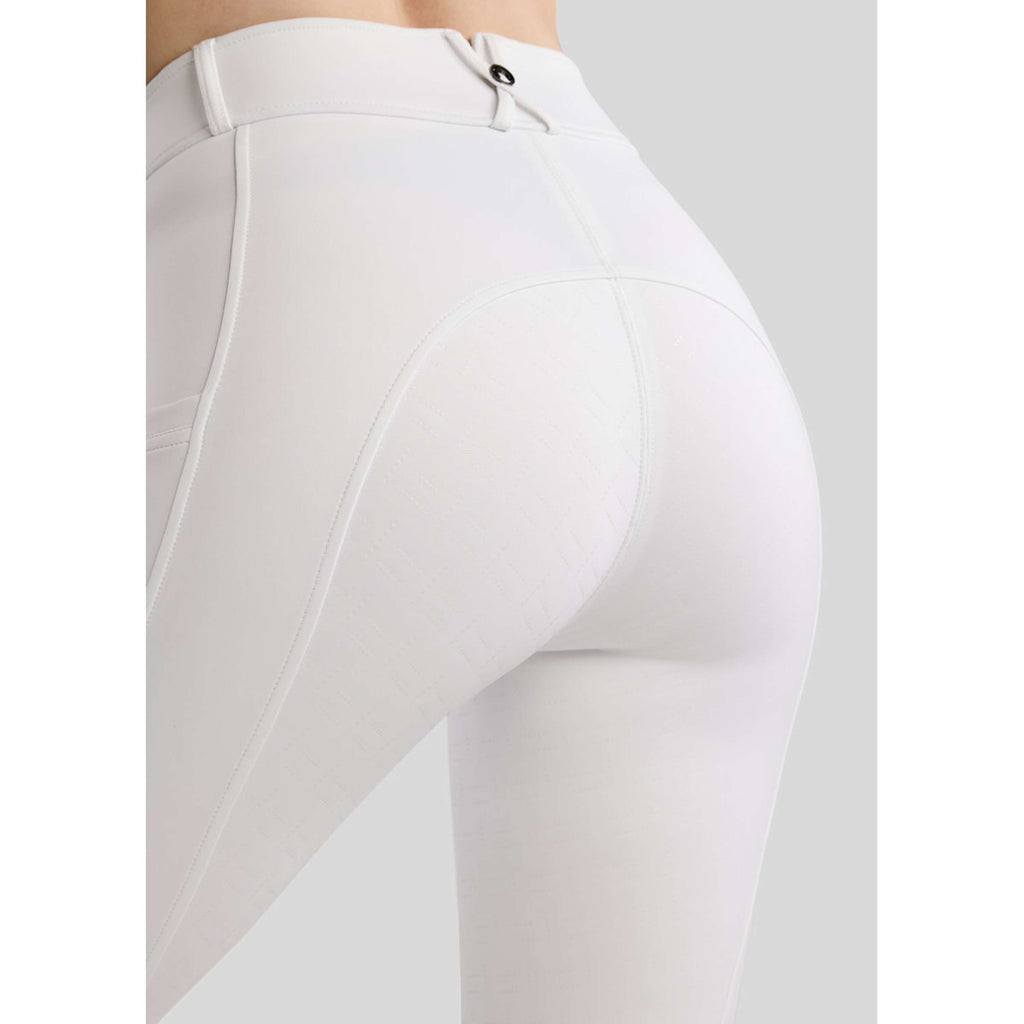 Montar Pantalon d'Équitation MoFair Full Grip Blanc