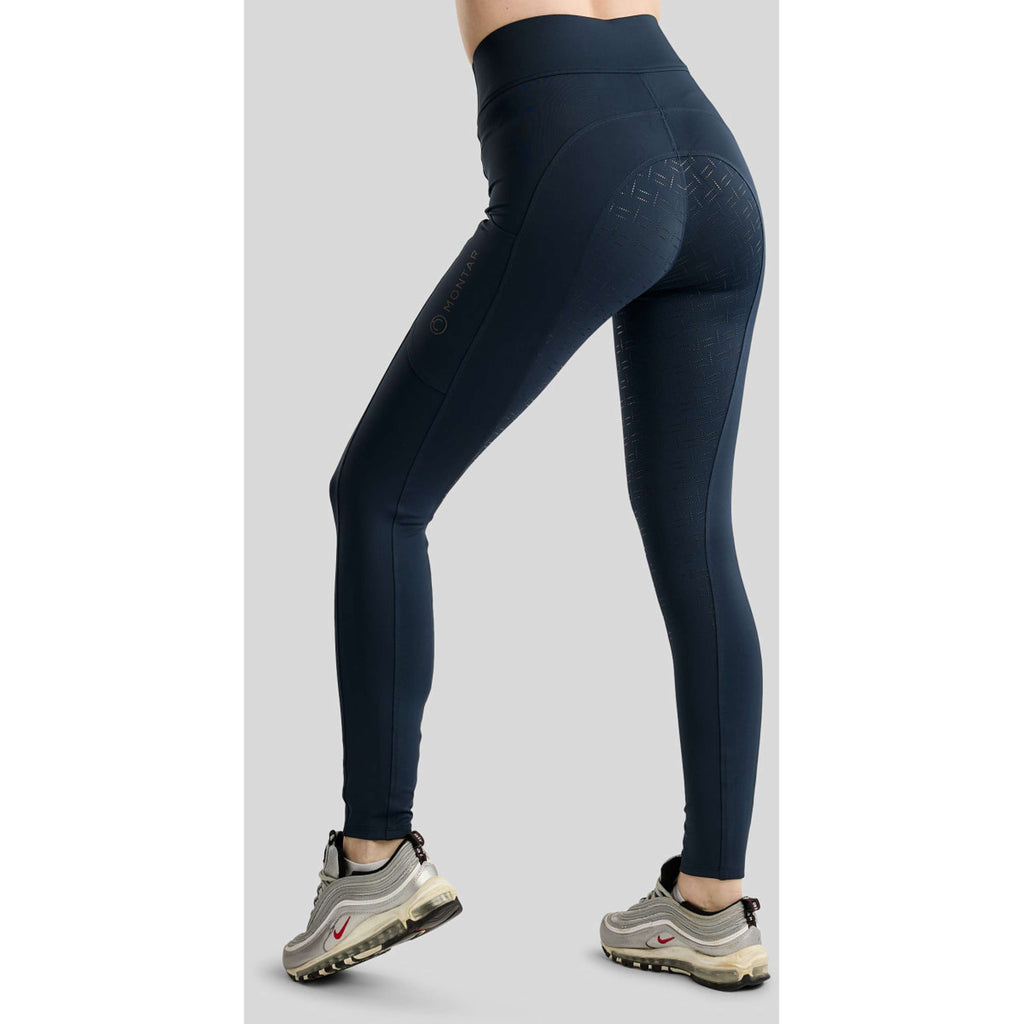 Montar Legging d'Équitation MoFair Full Grip Marine
