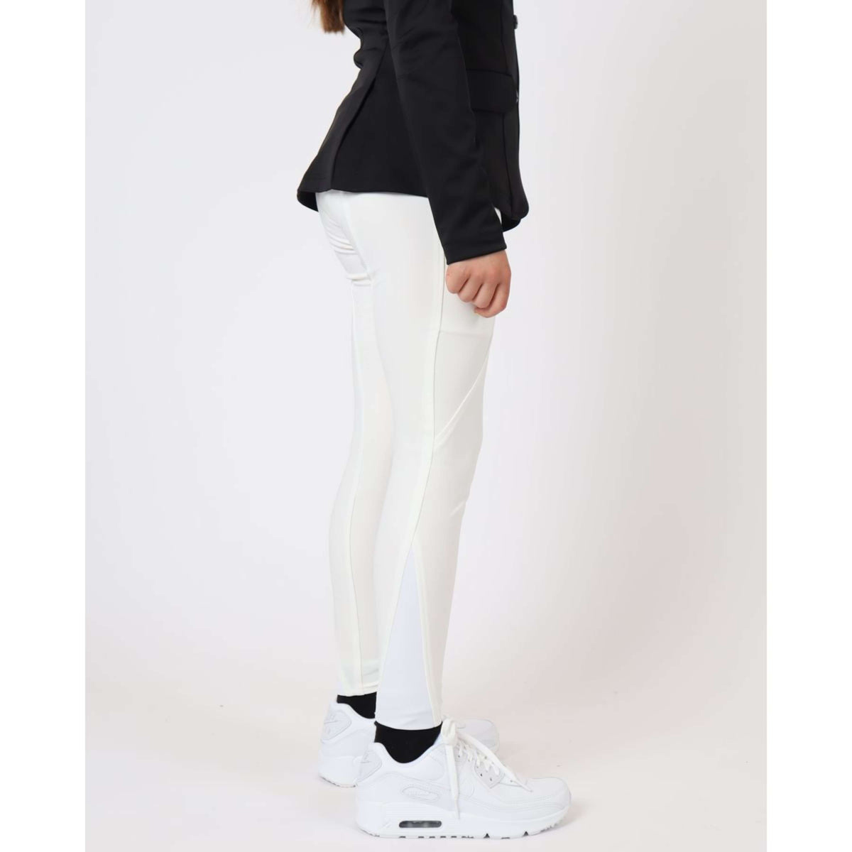 Montar Pantalon d'Équitation Crystal Full Grip Blanc
