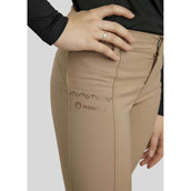 Montar Pantalon d'Équitation Crystal Junior Full Grip Latte