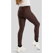 Montar Pantalon d'Équitation Crystal Junior Full Grip Marron