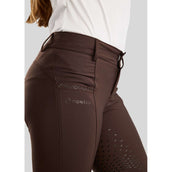 Montar Pantalon d'Équitation Crystal Junior Full Grip Marron