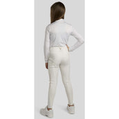 Montar Pantalon d'Équitation Rosegold Print Junior Full Grip Blanc