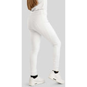 Montar Legging d'Équitation MoRosie Crystals Junior Full Grip Blanc