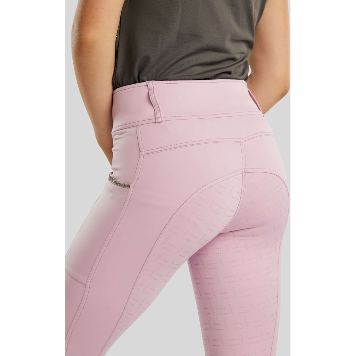 Montar Legging d'Équitation MoLila Champagne Crystals Junior Candy Pink