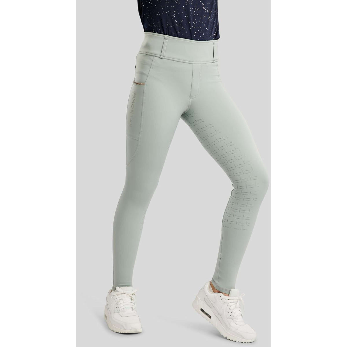Montar Legging d'Équitation MoLila Champagne Crystals Junior Turin