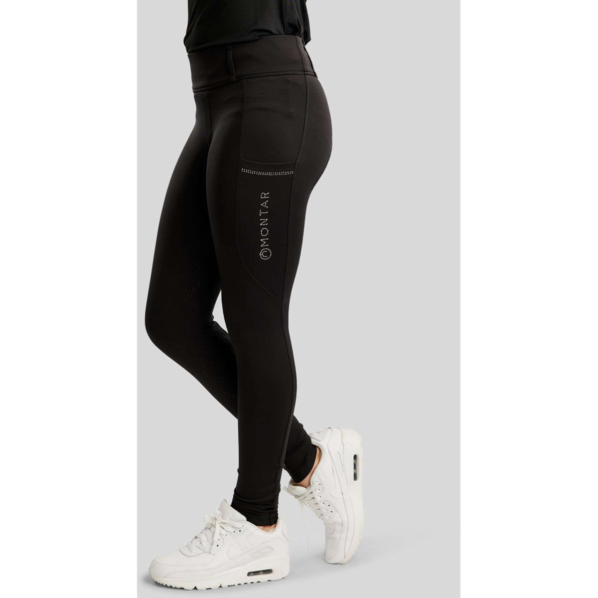 Montar Legging d'Équitation MOEverlisa Kids Full Grip Noir
