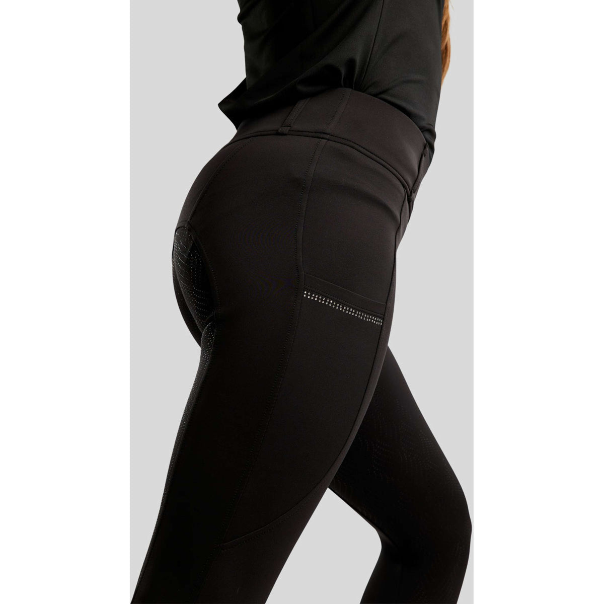 Montar Legging d'Équitation MOEverlisa Kids Full Grip Noir